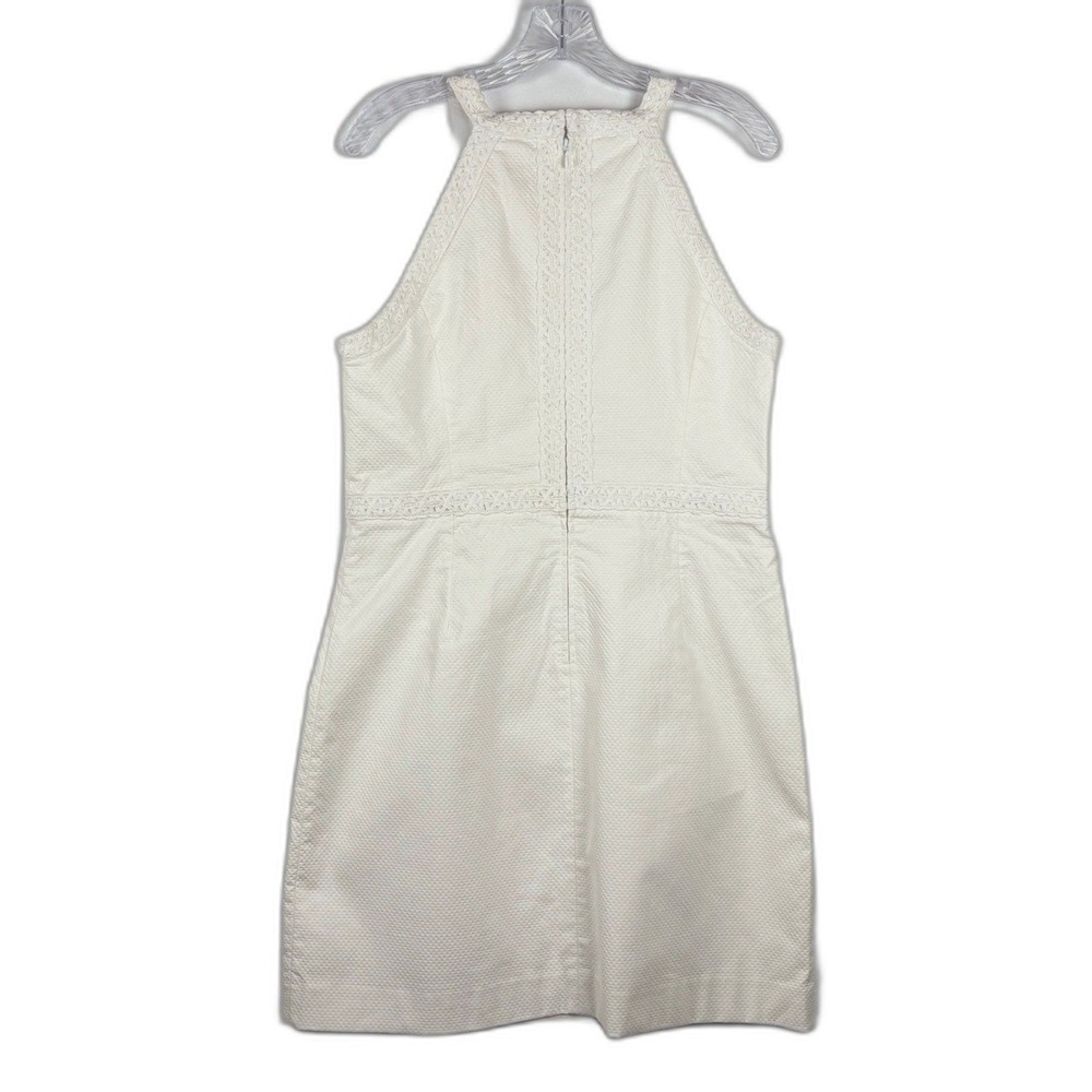 Lilly Pulitzer Charlize Stretch Shift Dress Women 12 Resort White Eyelet Bridal - Picture 3 of 10